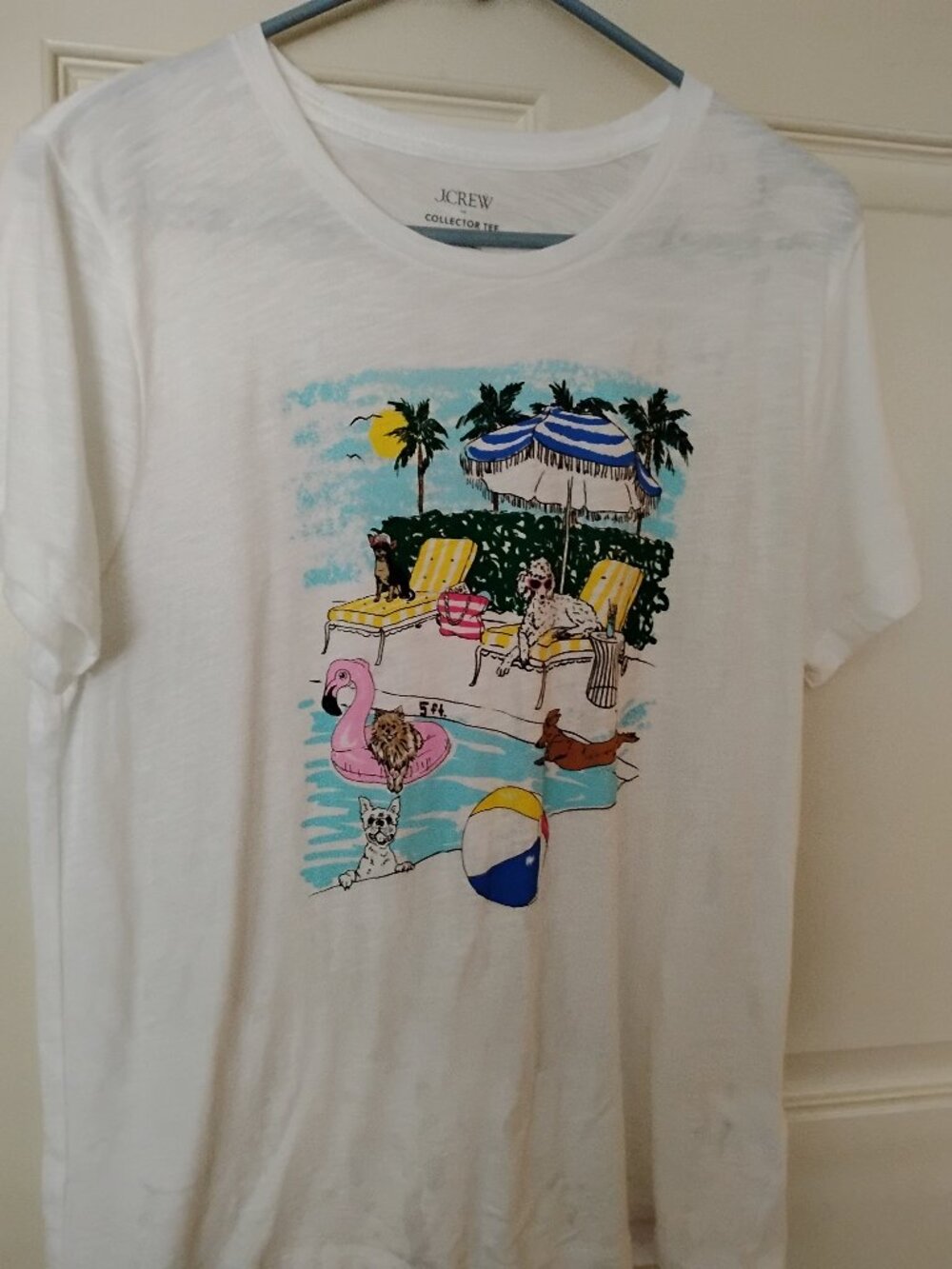 J. Crew Fun Collector Design T shirt for Dog Lovers